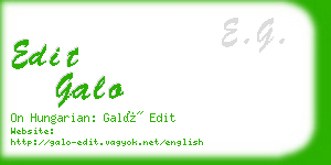 edit galo business card